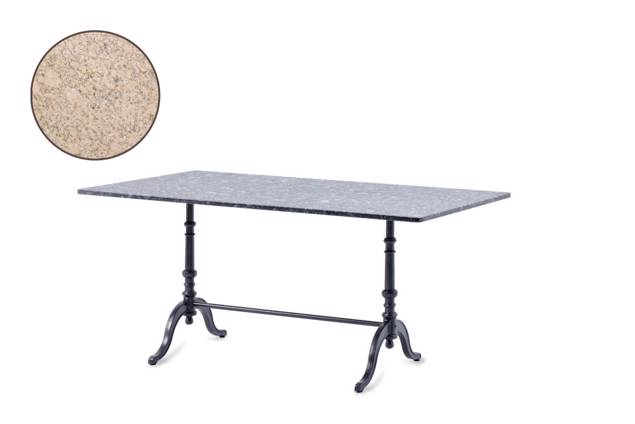 Nostalgie Table de jardin fonte d'acier 130x80 cm