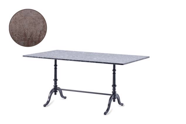Nostalgie Table de jardin fonte d'acier 120x80 cm
