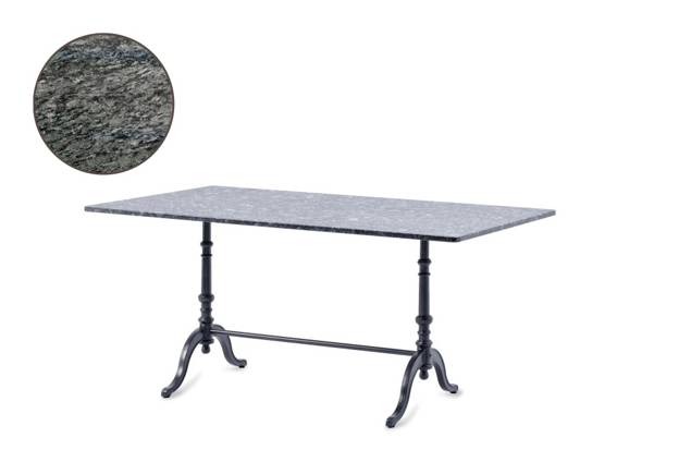 Nostalgie Table de jardin fonte d'acier 160x90 cm