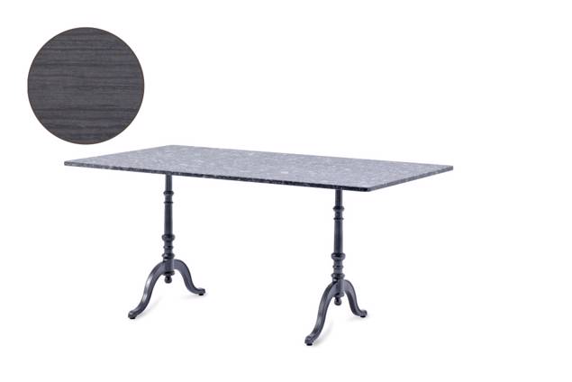 Nostalgie Table de jardin fonte d'acier 120x80 cm