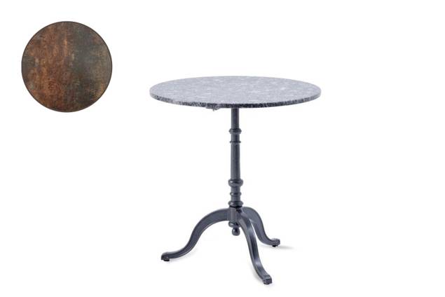 Nostalgie Gartentisch rund Stahlguss Ø 80 cm