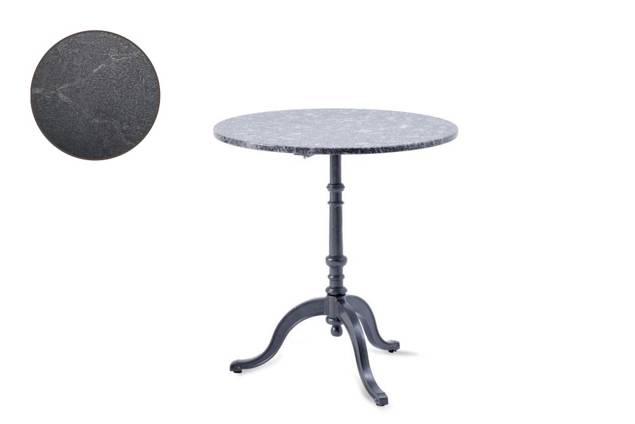 Nostalgie Table de jardin ronde fonte d'acier Ø 70 cm