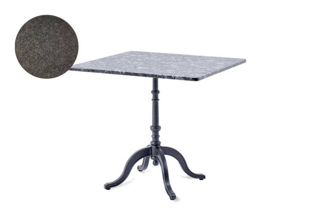 Nostalgie Table de jardin fonte d'acier 80x80 cm