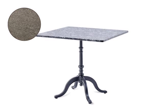 Nostalgie Table de jardin fonte d'acier 90x90 cm