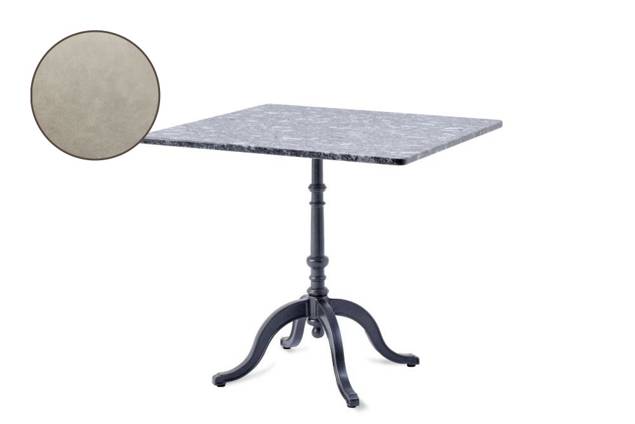 Nostalgie Table de jardin fonte d'acier 90x90 cm