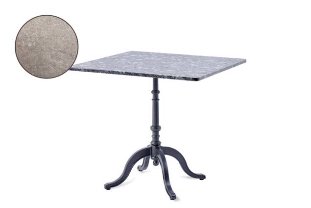 Nostalgie Table de jardin fonte d'acier 100x100 cm