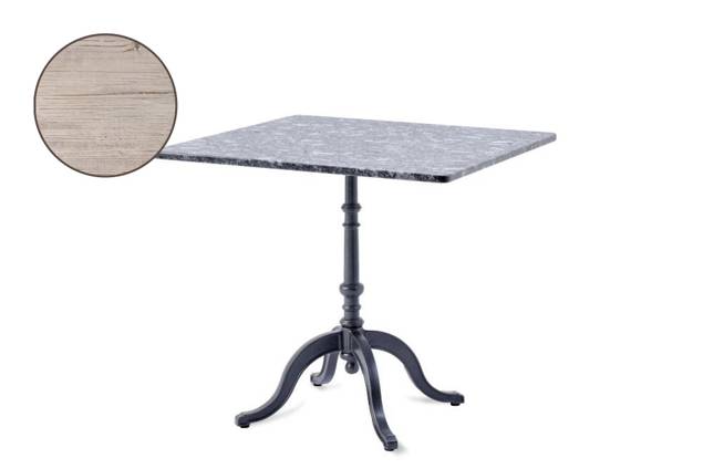 Nostalgie Gartentisch Stahlguss 80x80 cm