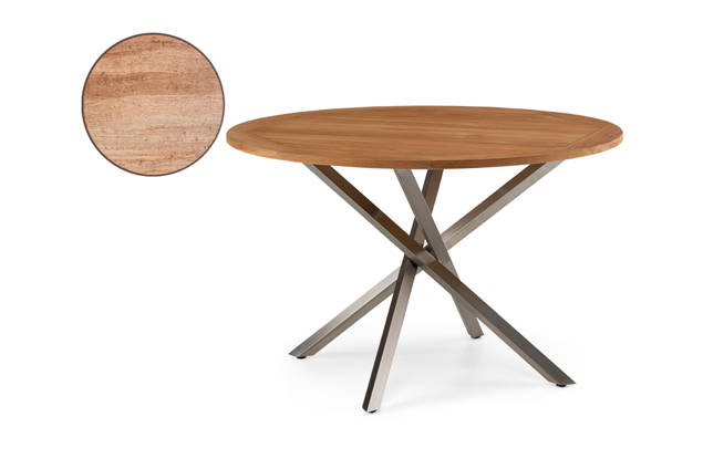 Alaska Gartentisch rund Edelstahl Ø115 cm