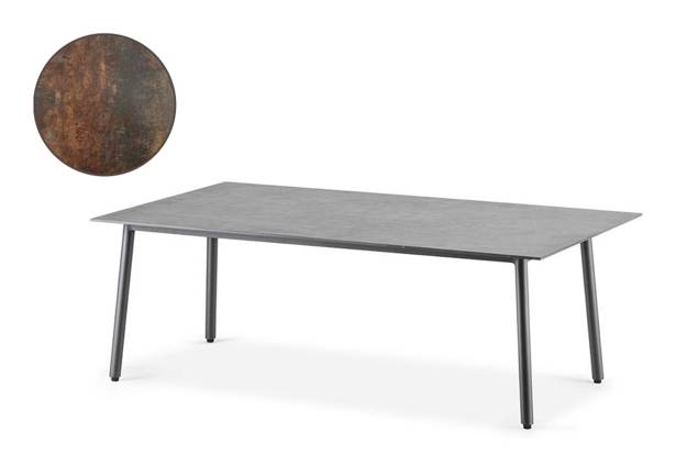 Palma Table de salon aluminium 120x70 cm