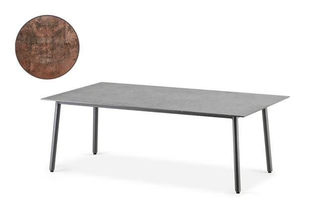 Palma Table de salon aluminium 120x70 cm
