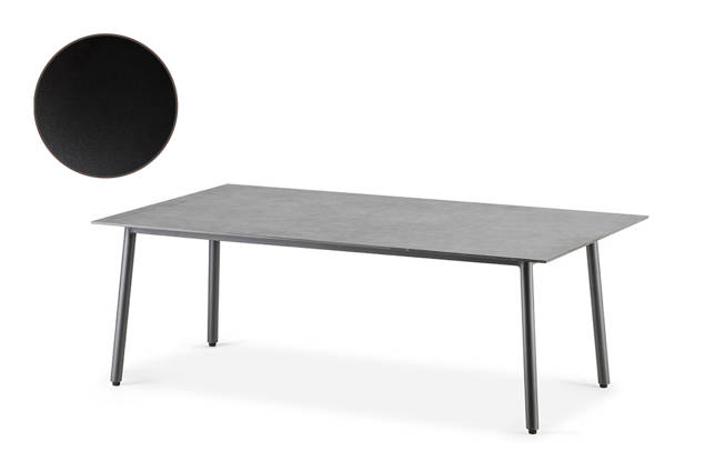 Palma Table de salon aluminium 120x80 cm