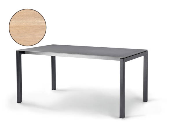 Pilatus Table de jardin acier 140x80 cm