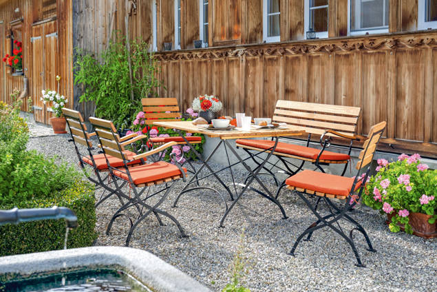 Rebecca Gartentisch Set Stahl