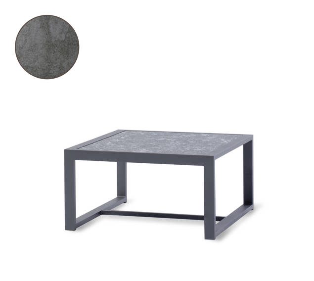 Rubin Table de salon aluminium 71x66 cm