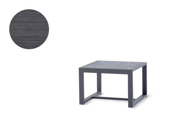 Rubin Loungetisch Aluminium 45x45 cm