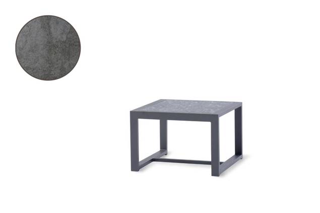Rubin Table de salon aluminium 45x45 cm