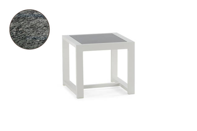 Rubin Table de salon aluminium 55x50 cm