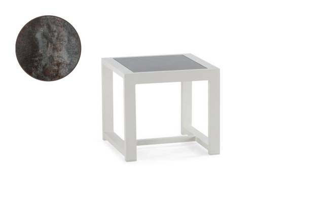 Rubin Loungetisch Aluminium 60x60 cm