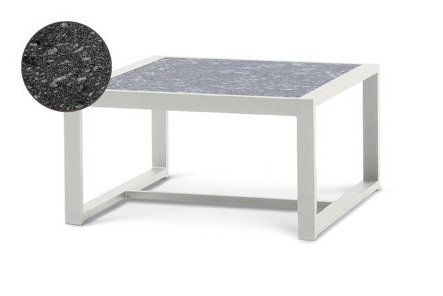 Rubin Table de salon aluminium 76x76 cm