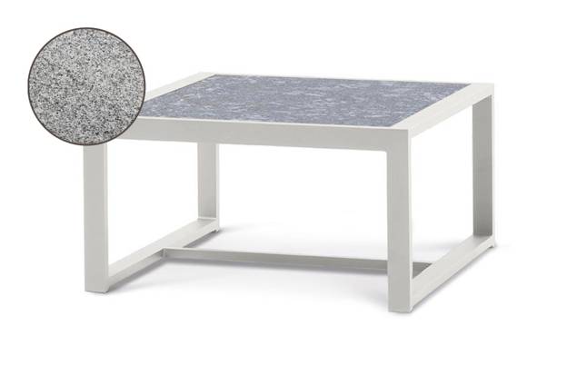 Rubin Loungetisch Aluminium 76x76 cm