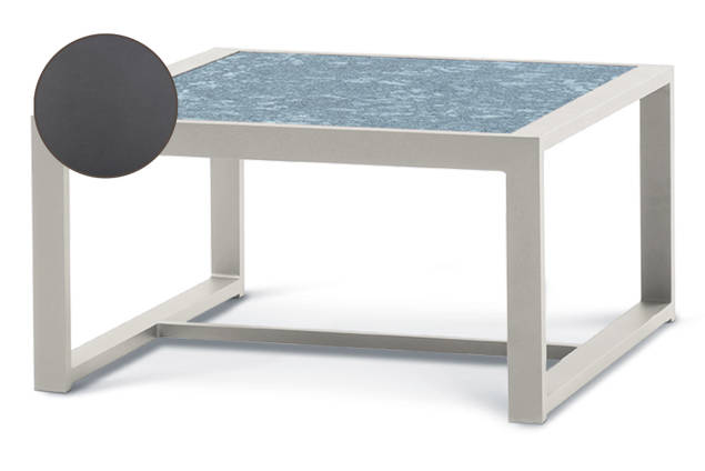 Rubin Table de salon aluminium 70x63 cm