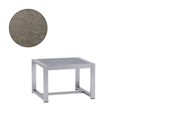 Rubin Table de salon acier inoxydable 55x50 cm