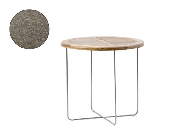 Rügen Loungetisch rund Edelstahl Ø 90 cm