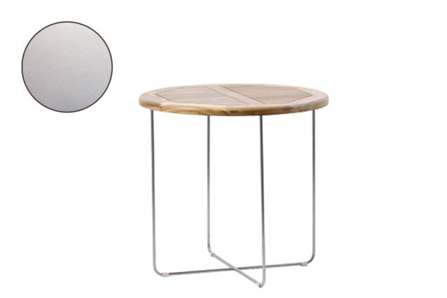 Rügen Loungetisch rund Edelstahl Ø 80 cm