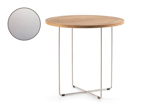 Rügen Loungetisch rund Edelstahl Ø 80 cm