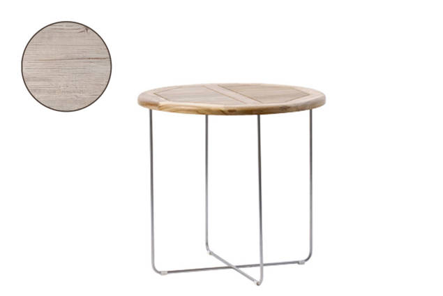 Rügen Loungetisch rund Edelstahl Ø 90 cm