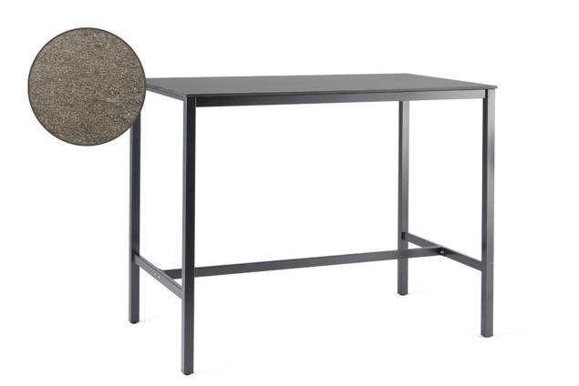 Schilthorn Table de bar acier inoxydable 200x100 cm