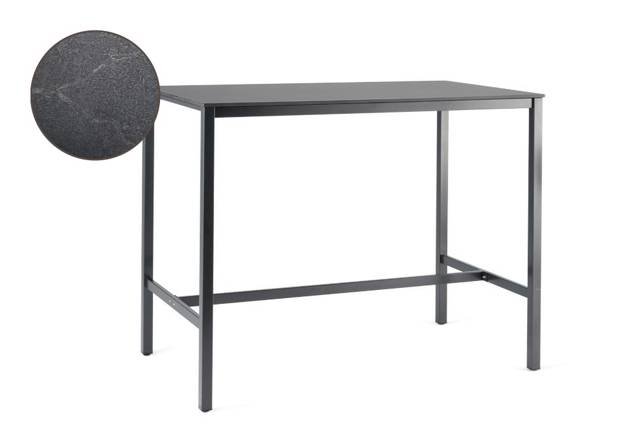 Schilthorn Bartisch Edelstahl 200x100 cm