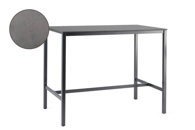 Schilthorn Bartisch Edelstahl 200x100 cm