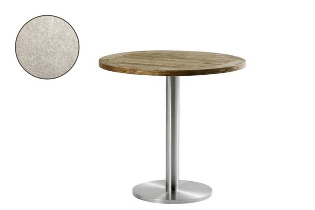 Siri Table de jardin ronde acier inoxydable Ø 70 cm