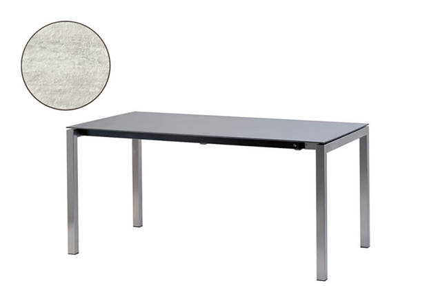 Pilatus Gartentisch Stahl 140x80 cm