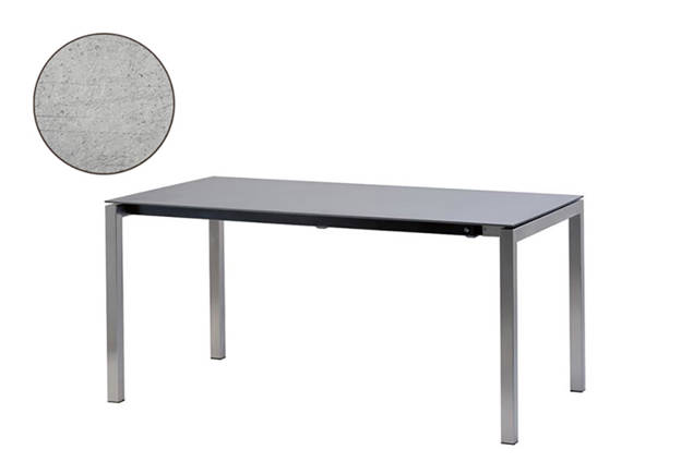 Pilatus Table de jardin acier 140x80 cm