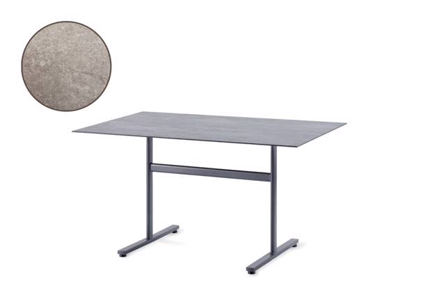 Stockholm Table de jardin pliante acier 180x80 cm
