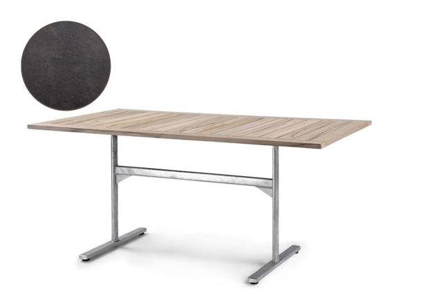 Stockholm Gartentisch klappbar Stahl 180x90 cm