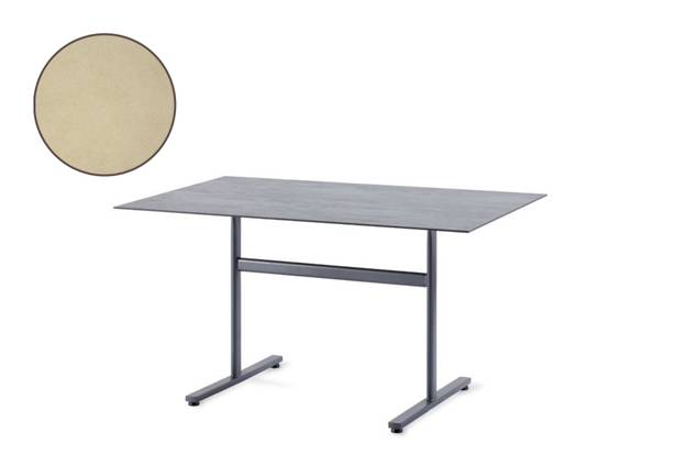 Stockholm Table de jardin pliante acier 120x70 cm
