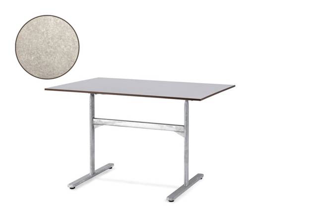 Stockholm Table de jardin pliante acier 120x70 cm