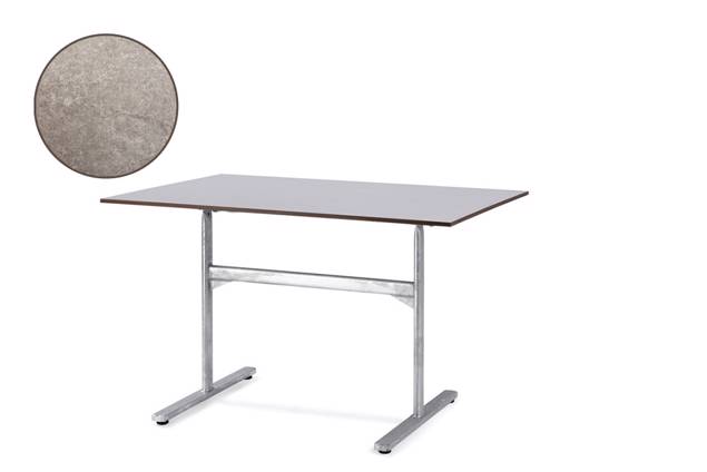 Stockholm Table de jardin pliante acier 140x80 cm