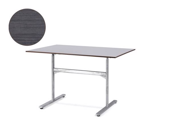 Stockholm Table de jardin pliante acier 120x80 cm