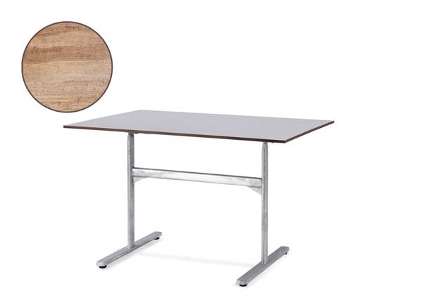 Stockholm Table de jardin pliante acier 120x80 cm