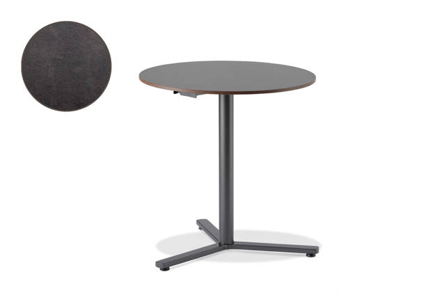 Stockholm Table de jardin pliante acier Ø 70 cm