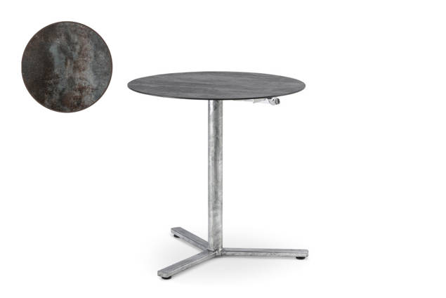 Stockholm Table de jardin pliante acier Ø 70 cm