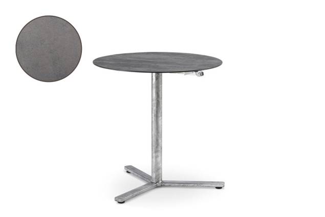 Stockholm Table de jardin pliante acier Ø 70 cm