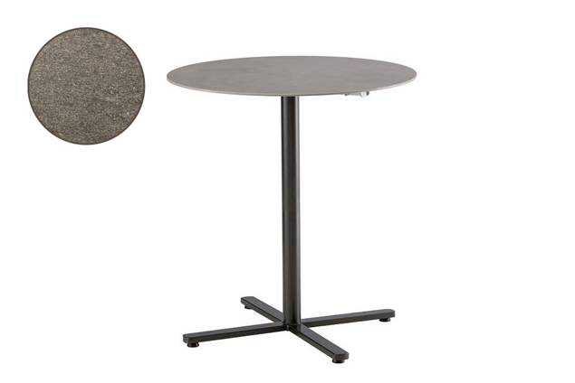 Stockholm Table de bar pliante acier 80x80 cm