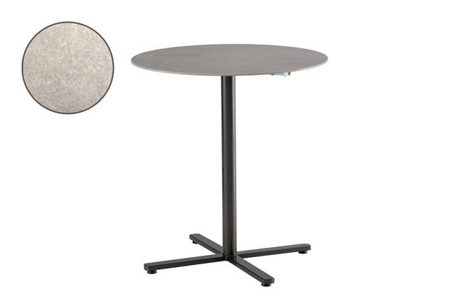 Stockholm Table de bar pliante acier Ø 80 cm