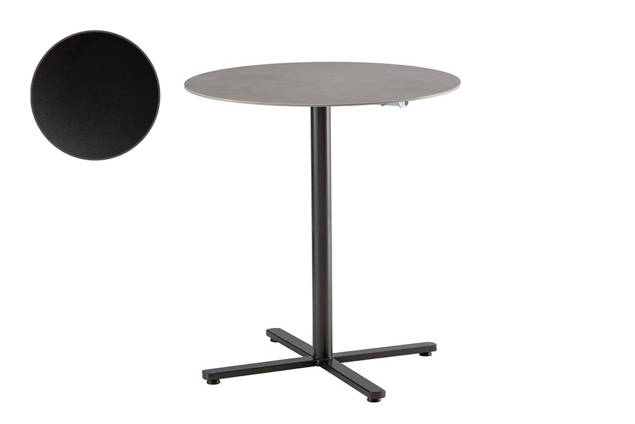 Stockholm Table de bar pliante acier 70x70 cm