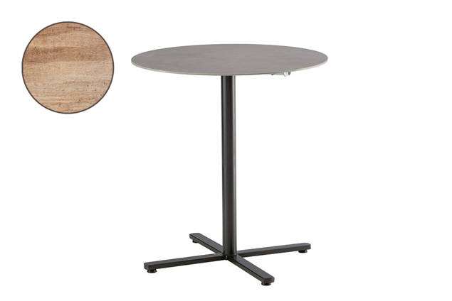 Stockholm Table de bar pliante acier Ø 80 cm